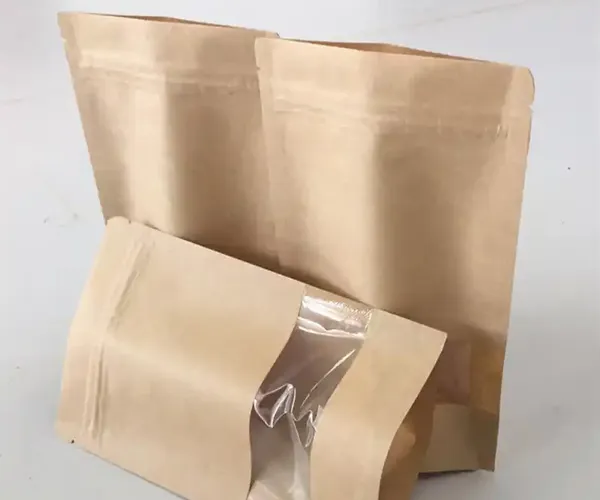 kraft eco stand up pouch
