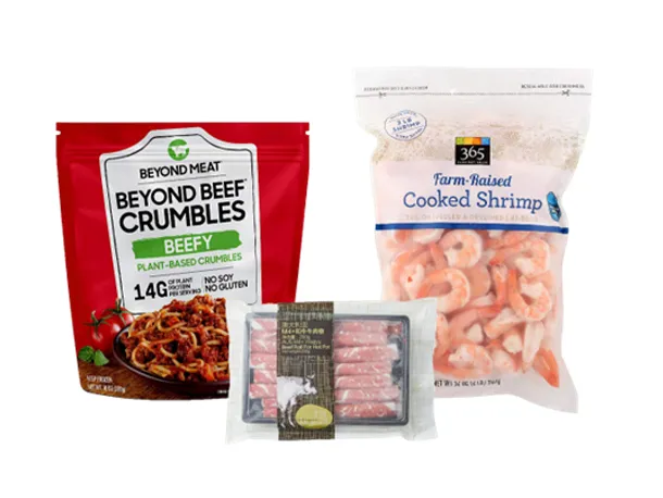 冷冻肉的软包装