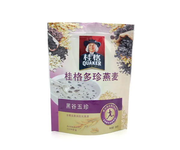 custom standing pouch zipper