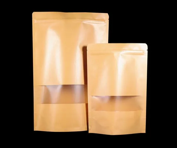 kraft window pouches