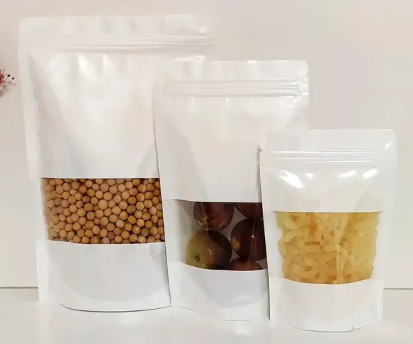 paper stand up pouch with zipper