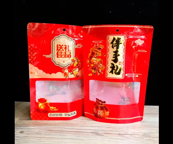 stand up pouch bags with window